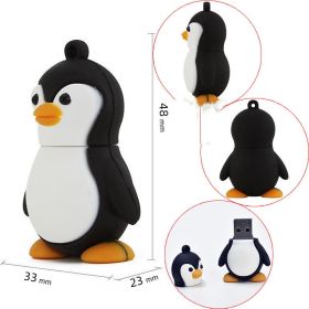 Cartoon Penguin USB Drive 30 (size: Antarctic Penguin-16GB)