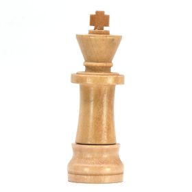 Wooden Chess Pen Drive King Usb  Drive Wood Memory Stic (size: Beige-8GB)