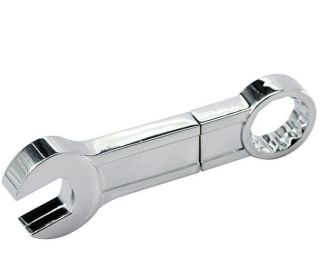 Metal Wrench U Disk Enterprise Business Conference Gift Double-headed Plum Blossom Activity (size: Plum Blossom-4GB)