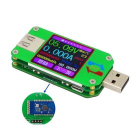 USB 2.0 Color Screen Tester Voltage Ammeter Thermometer UM24C With Bluetooth Communication Board (Option: No Bluetooth)