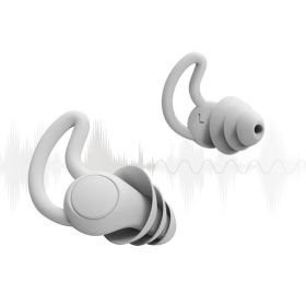 accAnti-noise Sleep Earplugs (Color: Grey)