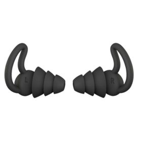 accAnti-noise Sleep Earplugs (Color: Black)