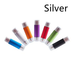 Portable Caike Aluminum Alloy USB 2.0 Drive (size: Silver-32GB)