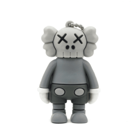 Doll Creative U Disk 32g High-speed Student Girl Heart Mobile Phone Computer Dual-use USB Drive (Option: Light grey-Official standard)