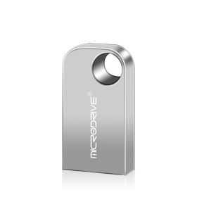 16G Vehicle-mounted Large Capacity 64g Mini USB Disk (size: Silver Gray-4GB)