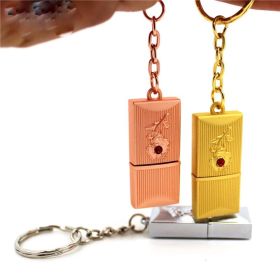 Bright And Gorgeous Jewelry Crystal USB Flash Disk (size: Rose gold-32GB)